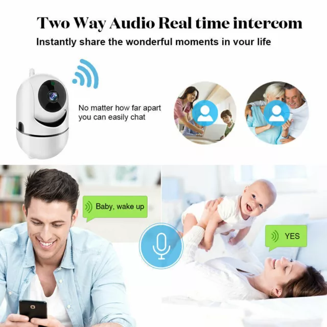 HD WiFi IP Security Camera Wireless Indoor CCTV System Home Baby Pet Monitor Cam 3