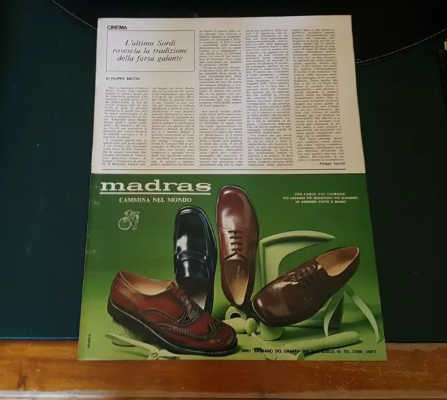 Advertising Italian Pubblicità Werbung : Scarpe MADRAS Bassano del Grappa (1969)