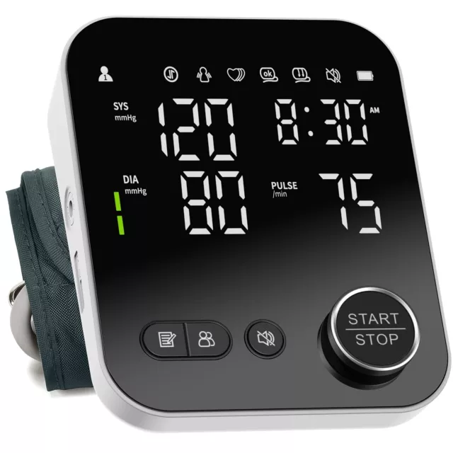 Blood Pressure Monitor Upper Arm Blood Pressure Monitors for Home Use Adjusta...