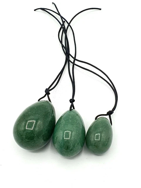 Yoni Egg Crystal Jade Nephrite Kegel Ejercitador Yoga Posparto Piedra...