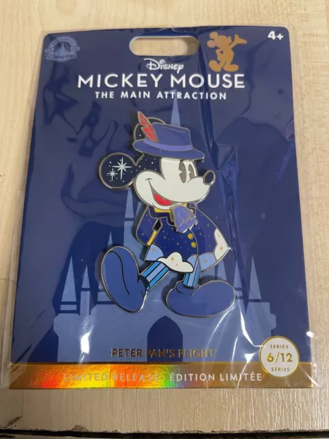 Disney Mickey Mouse The Main Attraction Peter Pan's Flight Pin, Series 6 of 12