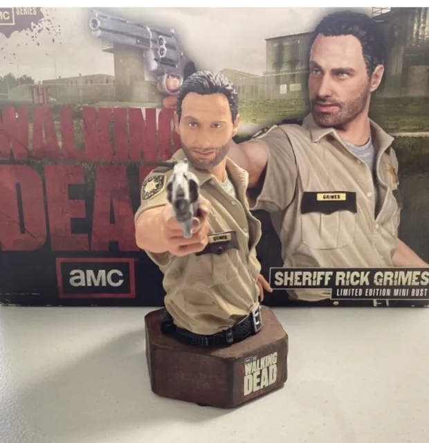 The Walking Dead Sheriff Rick Grimes Mini Bust Limited  706 Di 1850 Gentle Giant