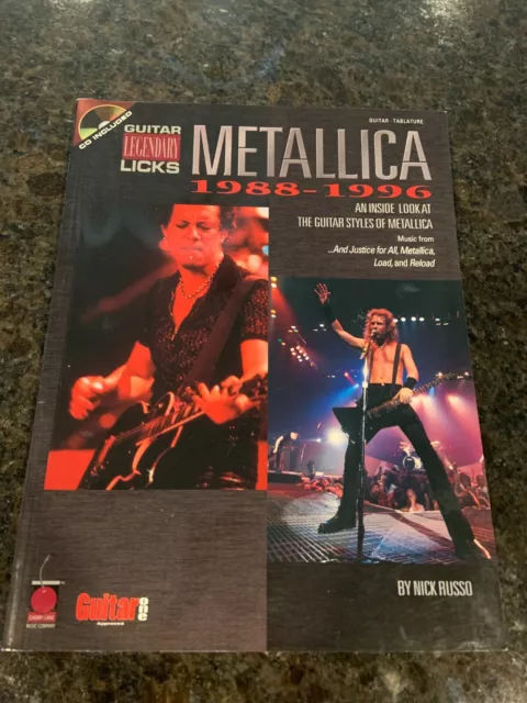 Metallica Legendary Licks 1988-1996 - Guitar Tablature Book (Pre-owned).