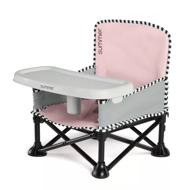 Pop N Sit Booster - Rosa Streifen