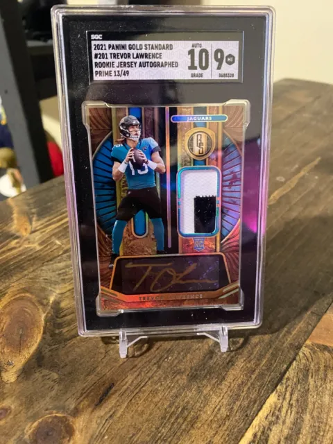 2021 Gold Standard Trevor Lawrence RPA Rookie Patch Autograph #d 13/49 Graded