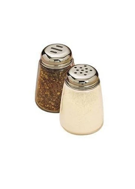 American Metalcraft 3309 Shaker, Glass with Spice Top, 8Oz. Capacity, 2-3/4" Dia
