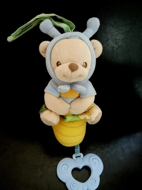L99 Doudou Peluche Musical Ours Fisher Price Nature Bearries Bleu Deguise - Ttbe