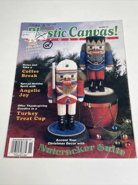 Lona de plástico n.o 59 revista patrón de 25 proyectos de Acción de Gracias y Navidad