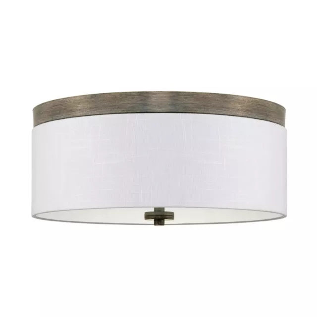 Kira Home Walker 15" Large Mid-Century Modern 3-Light Flush Mount Ceiling Light,