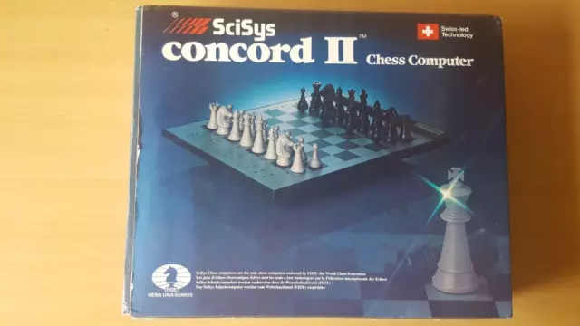 SciSys Concord 2 Chess Computer Set Vintage Working Complete Boxed With Manual