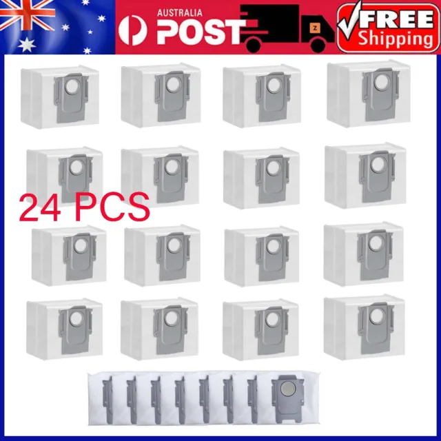 12/24 Pack Dust Bags Replacement for S8/S8+/S8 Pro Ultra/S8Plus Robot Vacuum AU