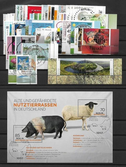👌BRD Bund kompl Jahrgang 2016 ESST Berlin alles Ecke 4 u.r. ohne SK Dtl. Plus ❗