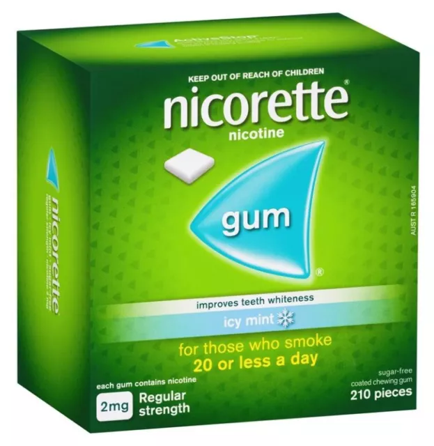 nicorette gum Icy Mint 2mg 210 Pack