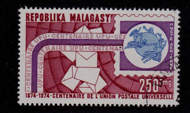 Malagasy Republic  Scott C129 Used   Stamp On Stamp Upu Topical