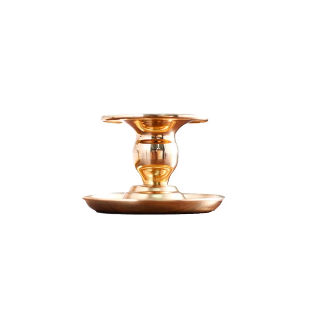 Potchen Lot de 6 bougeoirs en cristal de 3 tailles pour centre de table de mariage, décoration, cheminée, décoration de salon (doré