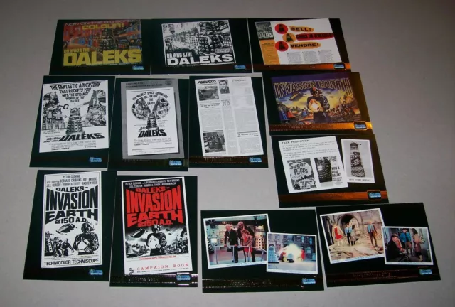 INSERT SET: Doctor Who UK Big Screen Movie Posters F 1 - 12