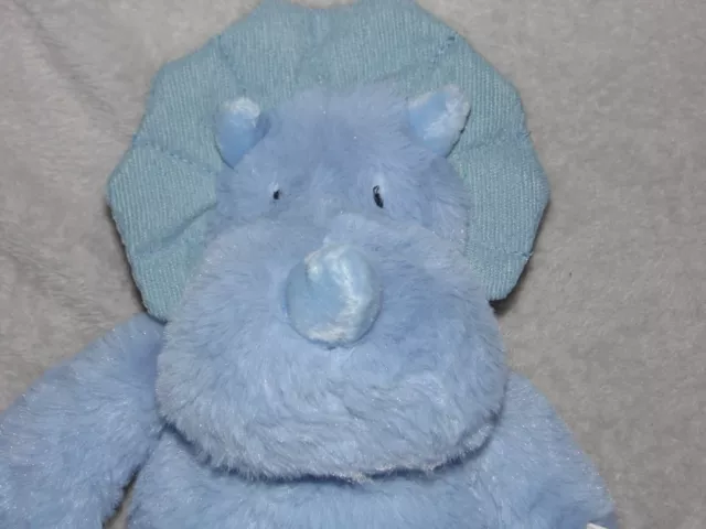 PRIMARK DINOSAUR SOFT toy NEW blue Triceratops comforter £13.45 ...
