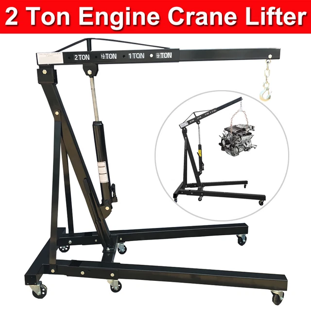 2 TON HYDRAULIC Folding Engine Crane Stand Hoist lift LifterJack