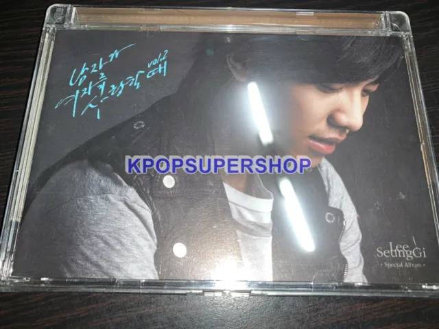 Lee Seung Gi Vol. 2 When A Man Love A Woman 2nd Special Album CD Great OOP