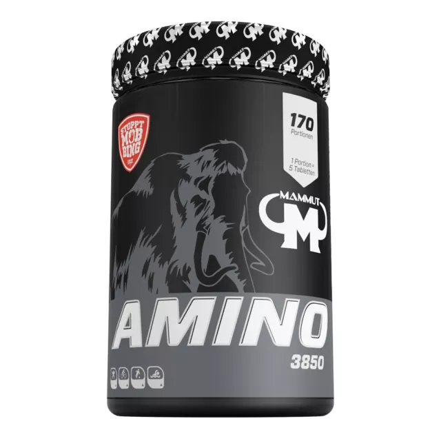 (EUR 36,75 / kg) Mammut Amino 3850 850 Tabs Aminosäure mit Calcium optimiert