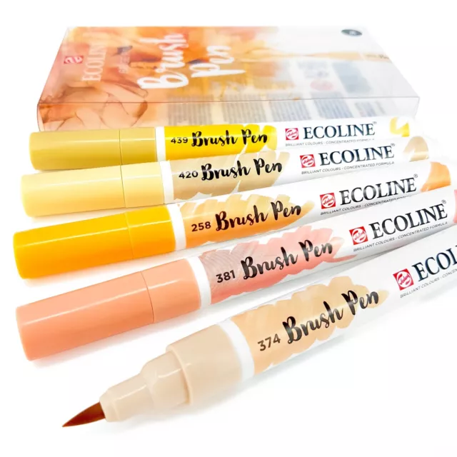 Royal Talens Ecoline Brush Pen Sets - Liquid Watercolour Paint Brush Pens