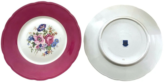 Vintage Czechoslovakian "The Carmen" Baronet fine bone china plates measure 10.5 Vintage Czechoslovakian "The Carmen" Baronet fine bone china plates measure 10.5
