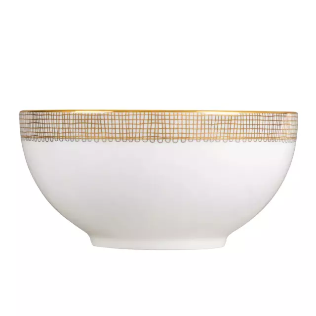 Vera Wang Wedgwood Gilded Weave All-Purpose/Cereal Bowl, Gold, Fine Bone China