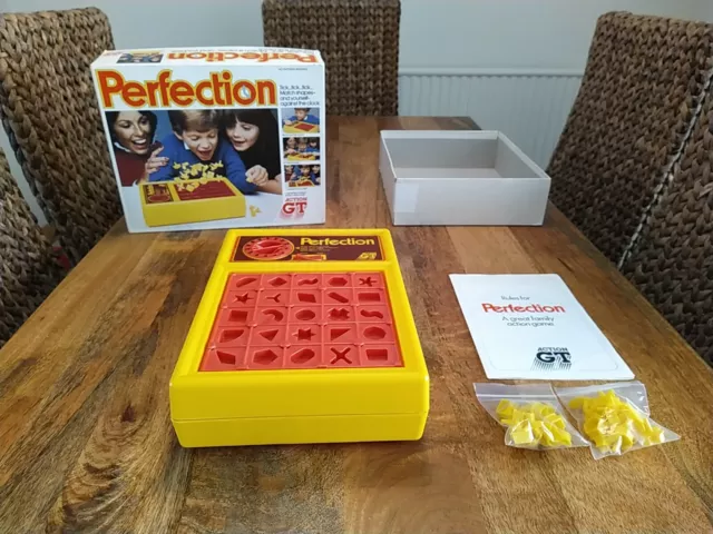 Vintage Perfection Game Action GT 1980. Complete With Instructions - Collectible