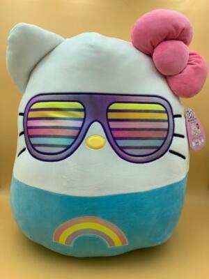 rainbow hello kitty squishmallow