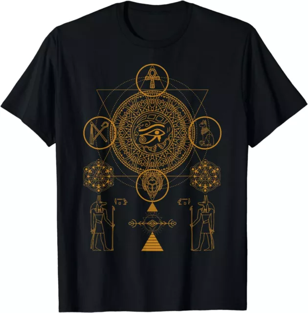 NEW LIMITED Sacred Geometry Egyptian God Anubis Eye Of Horus Best T-Shirt S-3XL