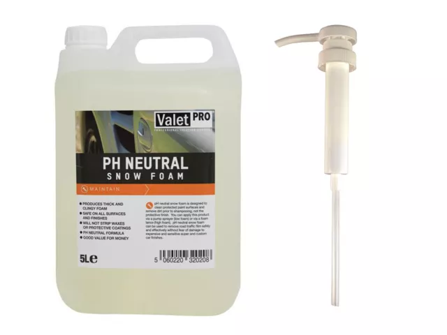 (6,60 EUR/l) Snow foam Auto ValetPRO pH Neutral 5L + detailmate Dosier Pumpe