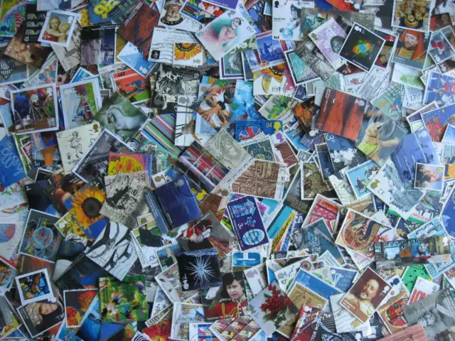 Great Britain 400 different used, mostly commemoratives, check them out!