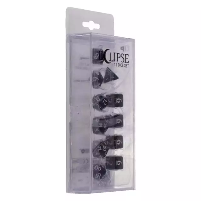 ULTRA PRO Eclipse 11 Dice Set Jet Black