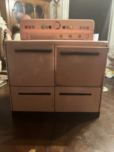 Vintage 1960's Monarch MCM PINK Shaded 24-Inch ELECTRIC STOVE