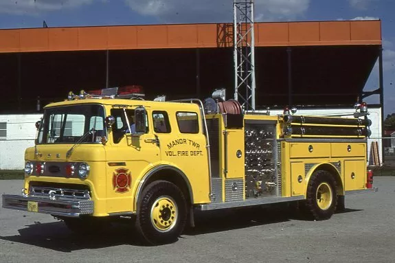 Manor Twp PA 1977 Ford C Emergency One Pumper - Fire Apparatus Slide