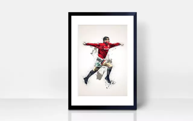 Eric Cantona Wall Print | A4 | Wall Art | Gift | Home Decor | Manchester United