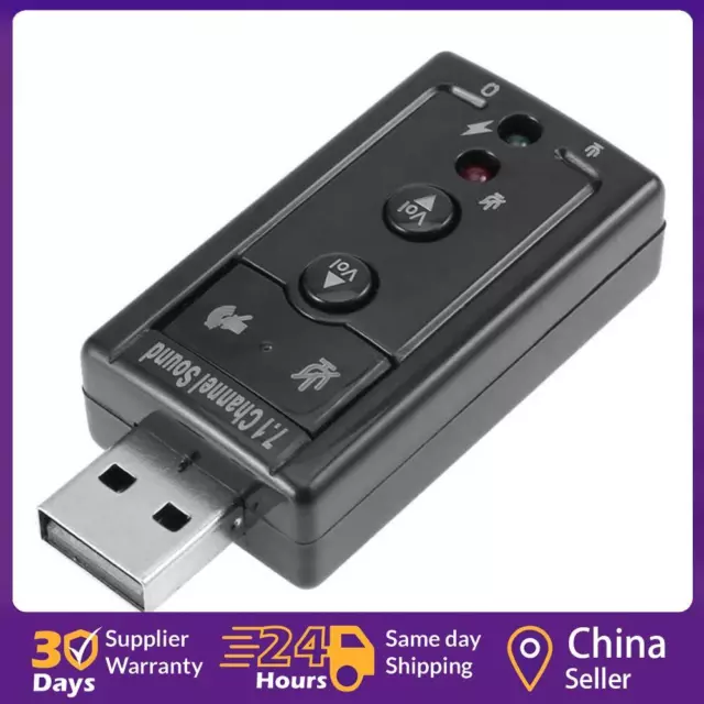 Adaptador de audio auxiliar para auriculares AUXILIAR 7.1 para tarjeta de sonido USB ☘�️