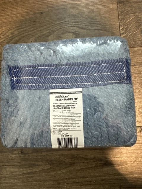 New Bison Life Kleen Handler General Cleaning Mop Head Blue BIS-GCM-01-1