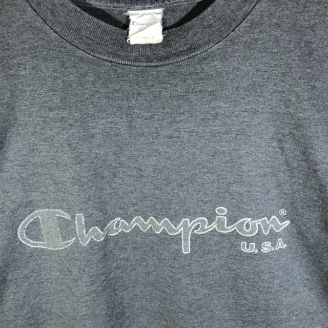 Tee Shirt Sportswear Vintage 90’s Champion U.S.A. (Single Stitch) 3