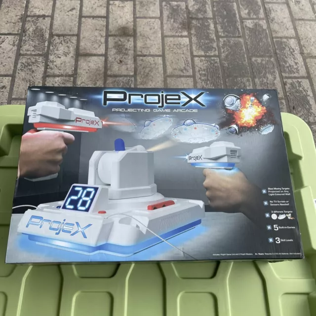 NEW - OPENED BOX ✅ ProjeX Image Projecting 2 Player Arcade Style Shooter Game