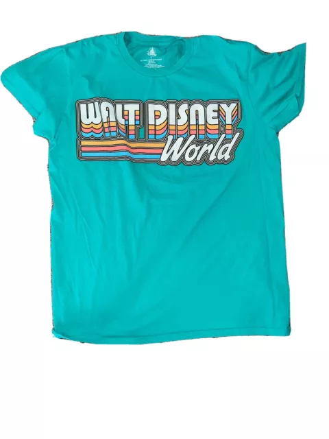 Walt Disney World Pastel Blue Logo Graphic Tee Shirt size Large Short sleeve Walt Disney World Pastel Blue Logo Graphic Tee Shirt size Large Short sleeve