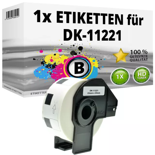 1x Etiketten kompatibel Brother P-Touch QL 1050 1060 500 550 570 650 700 710 720