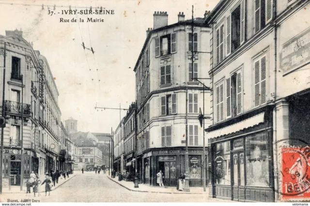 S2713 cpa 94 Ivry sur Seine - Rue de la Mairie