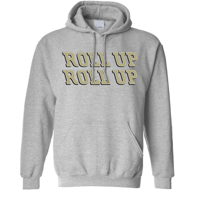 Roll Up Hoodie Smoking Novelty Joke Slogan Brand Parody Smoker Hooded Jumper