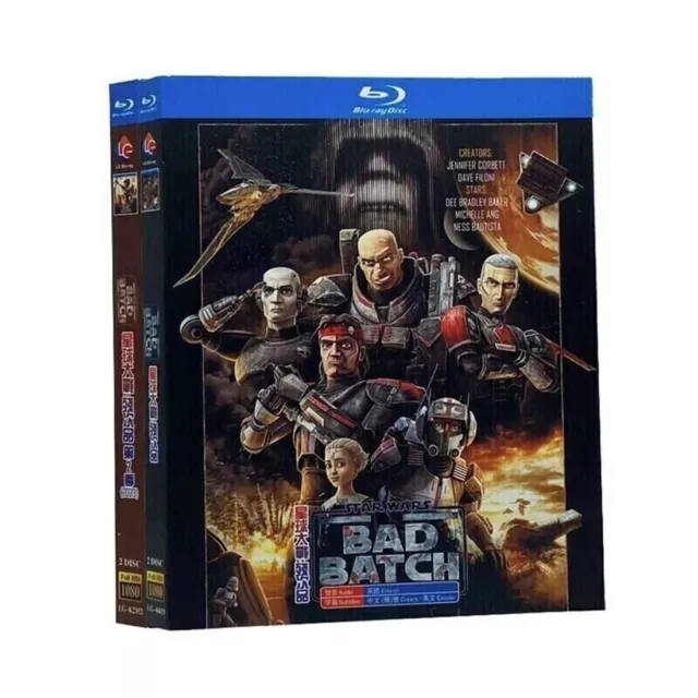 Star Wars: The Bad Batch temporada 1-2 Blu-ray 4 discos serie cómic caja de todas las regiones