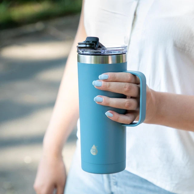 Double Wall Insulated Stainless Steel Coffee Mug Hot & Cold Beverages 20 Fl Oz