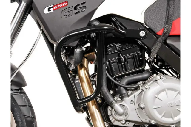 SW Motech Motorcycle Engine Crash Bars - Black - BMW G650 GS