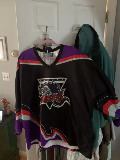 Authentic Lowell Lock Monsters Jersey Bauer Sz52