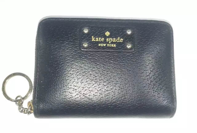 Kate Spade New York Grove Street Dani Zip Around Wallet Keychain Black