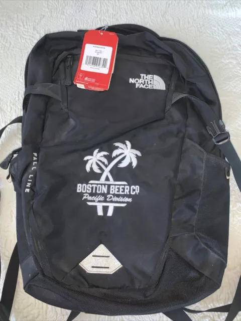 NWTs The North Face FALL LINE Black Flexvent Backpack Boston Beer Co Logo